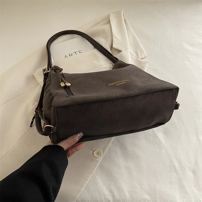 Large Capacity Women's Tote Bag, Fashionable Luxury Crossbody Bag, Simple and Versatile Shoulder Bag