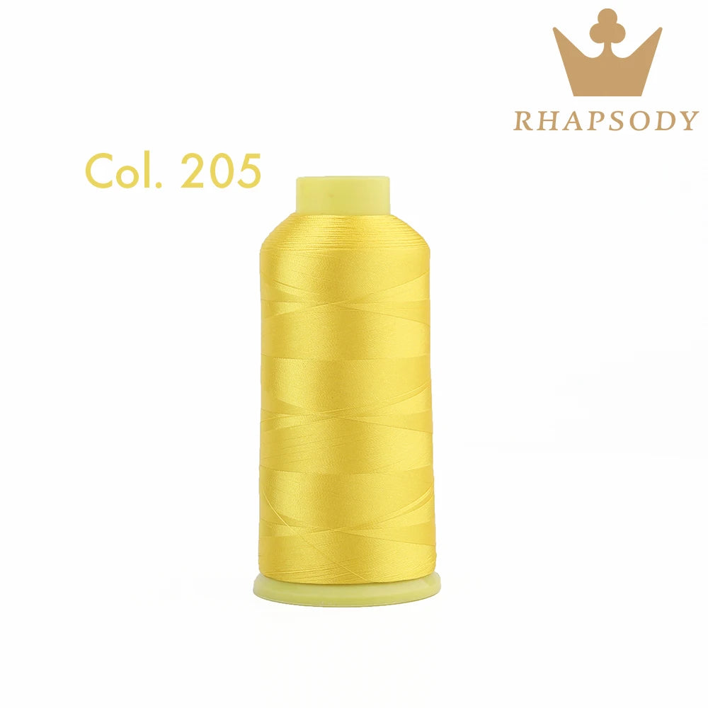 Fil à Broder en Polyester 40WT 120D/2 de 5000m, pour Machine Brother/Singer, Couture Domestique, Couleurs Variées de Bonne Qualité