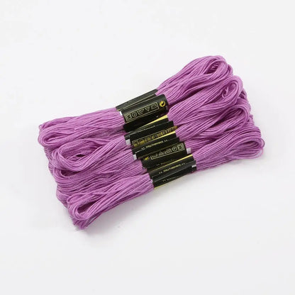Fil de point de croix en Polyester coloré pour broderie, 7.5M, fil de coton coloré pour l'artisanat fait à la main, fournitures de fil à coudre, vente en gros
