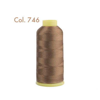 Fil à broder en Polyester 5000m 40WT, pour Machine à broder Brother Singer Janome Babylock, couture à domicile 120D/2 variétés de couleurs