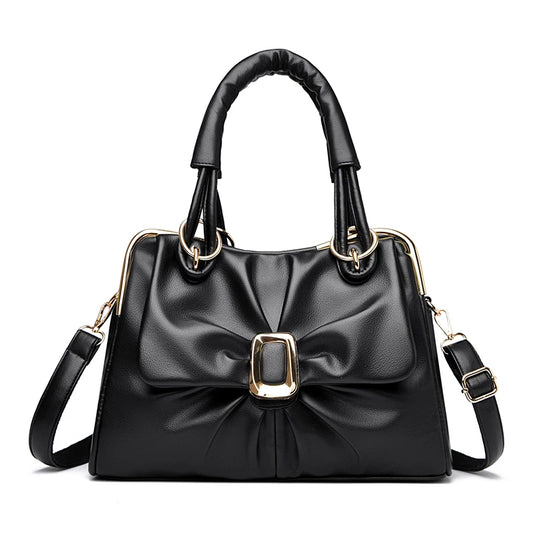 2026 New Design Bag High Quality and Durable Handbag Womens Crossbody Bag Pleated Pu Leather Luxury Casual Ladies Shoulder Bag