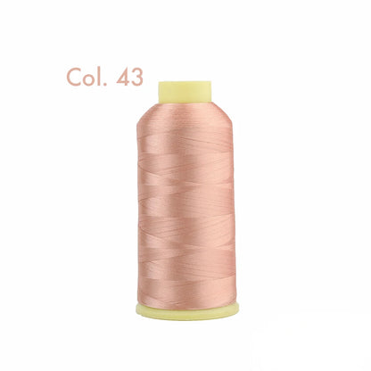 Fil à broder en Polyester 5000m 40WT, pour Machine à broder Brother Singer Janome Babylock, couture à domicile 120D/2 variétés de couleurs