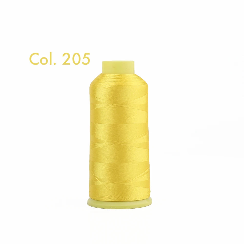 Fil à broder en Polyester 5000m 40WT, pour Machine à broder Brother Singer Janome Babylock, couture à domicile 120D/2 variétés de couleurs