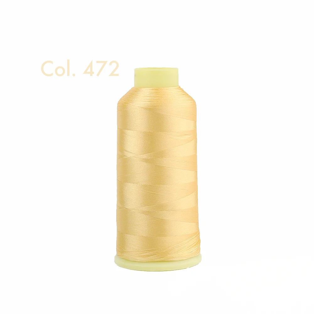 Fil à broder en Polyester 5000m 40WT, pour Machine à broder Brother Singer Janome Babylock, couture à domicile 120D/2 variétés de couleurs