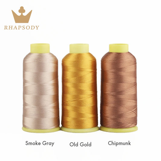 Rhapsody 120D2 5000m 40WT fil à broder en Polyester pour frère chanteur Janome Babylock Machine à broder couture à domicile 200 couleurs