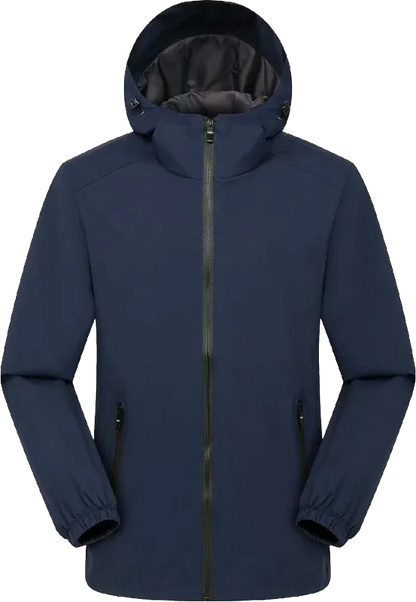 Veste Coupe-Vent à Capuche pour Homme et Femme, Impression Personnalisée, Alpinisme, Extérieur, Eau Verde, Confortable, Broderie, Respirant, Mode