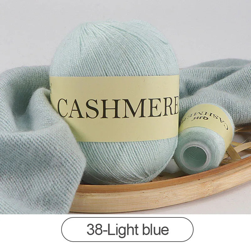 QJH 50 + 20g fil de cachemire tricoté à la main laine peignée de haute qualité pour Cardigan chapeau pull fil de cachemire mongol