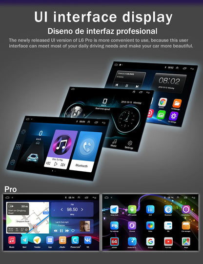 LEHX-Autoradio L6 Pro Android 14, 4G, Carplay, DVD, Stéréo, 2 DIN, Unité Centrale, Limitation GPS, pour Voiture HONDA FIT JAZZ (2007-2013)