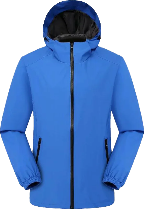 Veste Coupe-Vent à Capuche pour Homme et Femme, Impression Personnalisée, Alpinisme, Extérieur, Eau Verde, Confortable, Broderie, Respirant, Mode