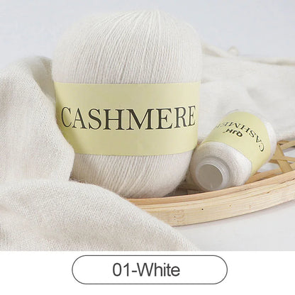 QJH 50 + 20g fil de cachemire tricoté à la main laine peignée de haute qualité pour Cardigan chapeau pull fil de cachemire mongol