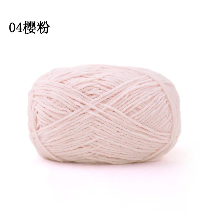 Factory Direct 100% Polyester Chenille Fancy Yarn Hand-Woven Knitting Yarn with Dyed Pattern