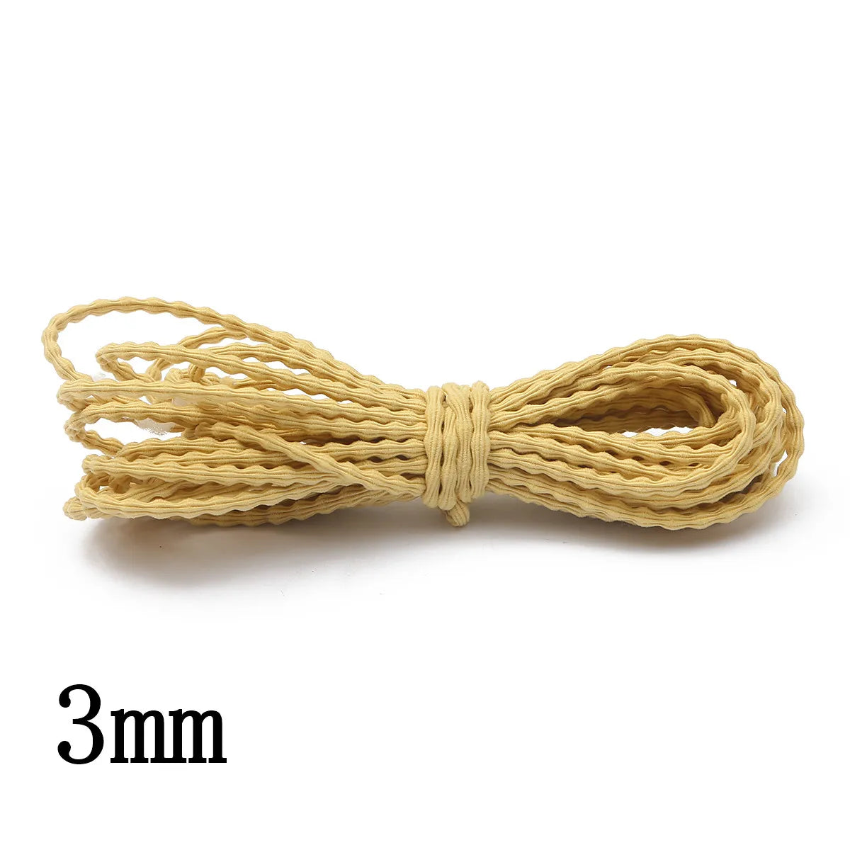 Bandes élastiques rondes pour la couture, ULen caoutchouc, ligne commissionnée, fil de bricolage, vêtements, accessoires de couture de vêtement, 5m par sac, 3mm