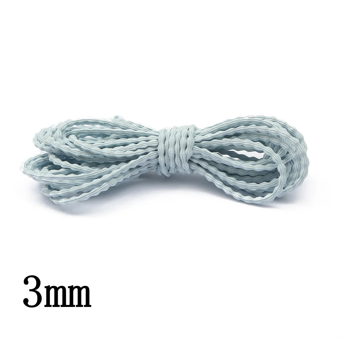 Bandes élastiques rondes pour la couture, ULen caoutchouc, ligne commissionnée, fil de bricolage, vêtements, accessoires de couture de vêtement, 5m par sac, 3mm