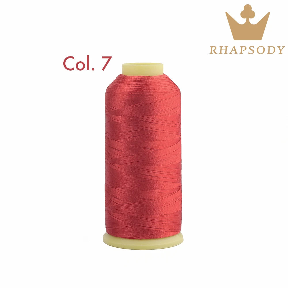 Fil à Broder en Polyester 40WT 120D/2 de 5000m, pour Machine Brother/Singer, Couture Domestique, Couleurs Variées de Bonne Qualité