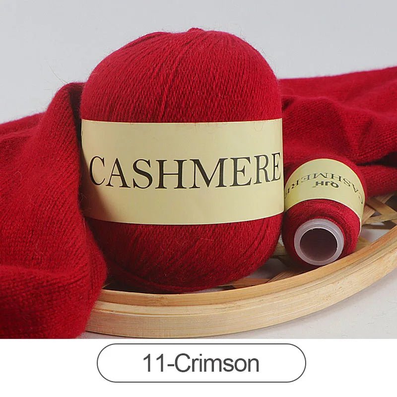 QJH 50 + 20g fil de cachemire tricoté à la main laine peignée de haute qualité pour Cardigan chapeau pull fil de cachemire mongol