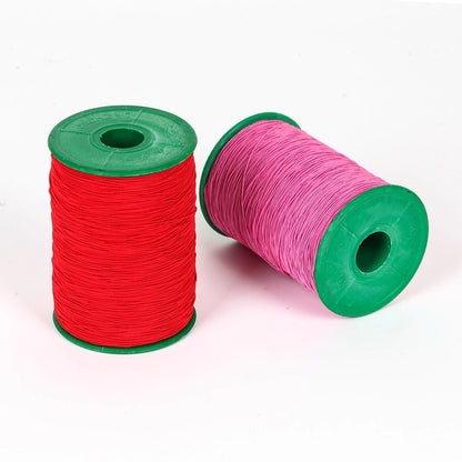 Braided Elastic Stretch Strap Cord for Sewing Elastic Cord 0.6mm Thin Round Elastic Cord Sewing Elastic Thread