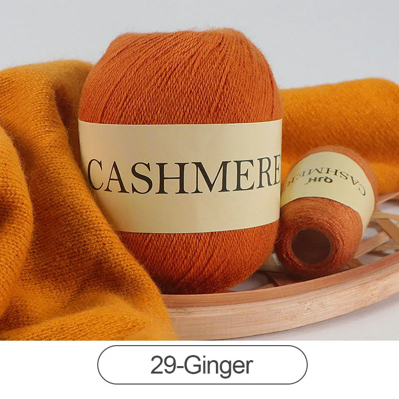 QJH 50 + 20g fil de cachemire tricoté à la main laine peignée de haute qualité pour Cardigan chapeau pull fil de cachemire mongol