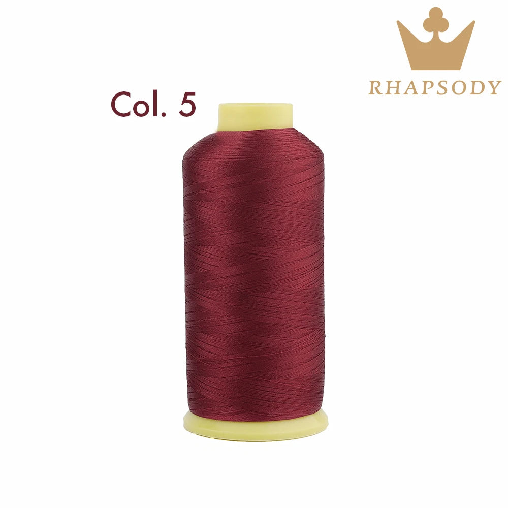 Fil à Broder en Polyester 40WT 120D/2 de 5000m, pour Machine Brother/Singer, Couture Domestique, Couleurs Variées de Bonne Qualité