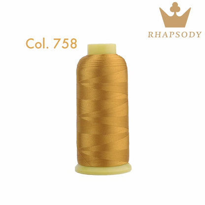Fil à Broder en Polyester 40WT 120D/2 de 5000m, pour Machine Brother/Singer, Couture Domestique, Couleurs Variées de Bonne Qualité