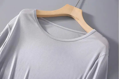 T-shirt ras du cou à manches courtes pour homme, vêtements de nuit, 50% soie, 50% Viscose, SG201