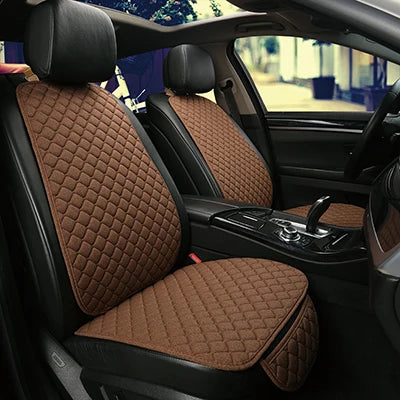 Housse de protection universelle pour siège de voiture, en lin, avant, arrière, été, tapis de coussin, berline, Suv, pick-up, accessoires d'intérieur de voiture