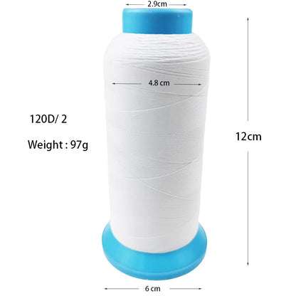 Sanbest-Fil à broder en polyester mat, fils de machine Brother Singer Janome Babylock, haute résistance, 120D, 2, 75D, 2, 3000m