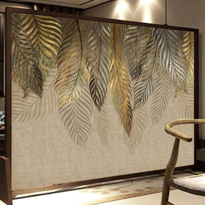 Papier peint mural personnalisé pour murs de chambre à coucher, feuilles d'art moderne 3D, peinture murale de fond TV, papier de décoration d'intérieur, salon