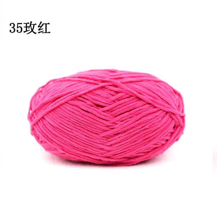 Factory Direct 100% Polyester Chenille Fancy Yarn Hand-Woven Knitting Yarn with Dyed Pattern for Weaving