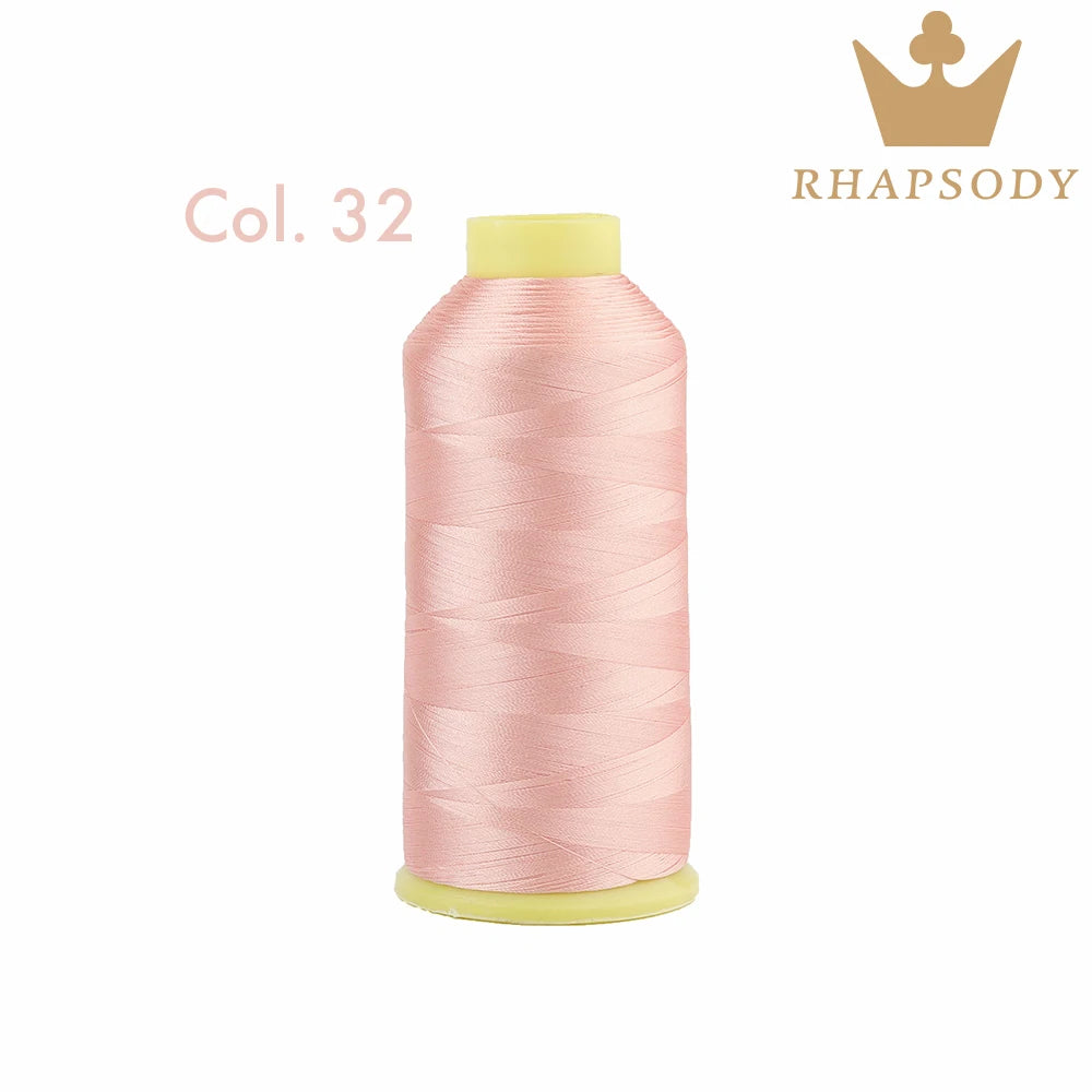 Fil à Broder en Polyester 40WT 120D/2 de 5000m, pour Machine Brother/Singer, Couture Domestique, Couleurs Variées de Bonne Qualité