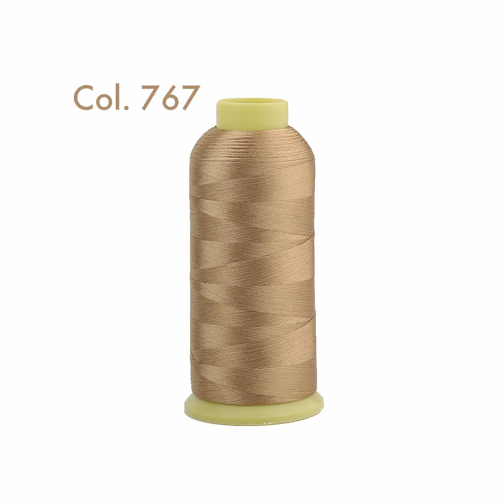 Fil à broder en Polyester 5000m 40WT, pour Machine à broder Brother Singer Janome Babylock, couture à domicile 120D/2 variétés de couleurs