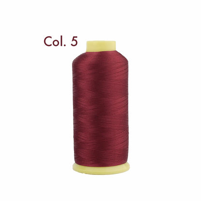Fil à broder en Polyester 5000m 40WT, pour Machine à broder Brother Singer Janome Babylock, couture à domicile 120D/2 variétés de couleurs