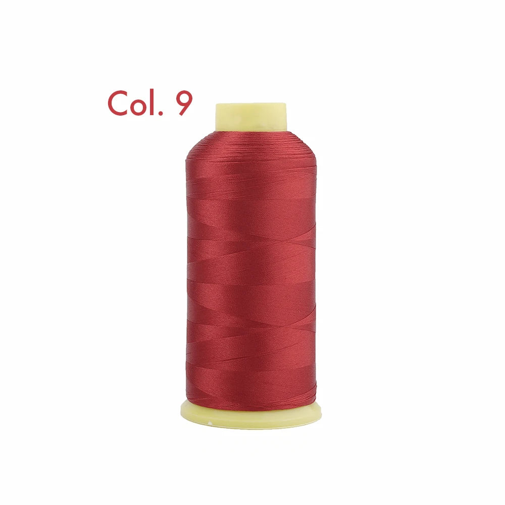 Fil à broder en Polyester 5000m 40WT, pour Machine à broder Brother Singer Janome Babylock, couture à domicile 120D/2 variétés de couleurs