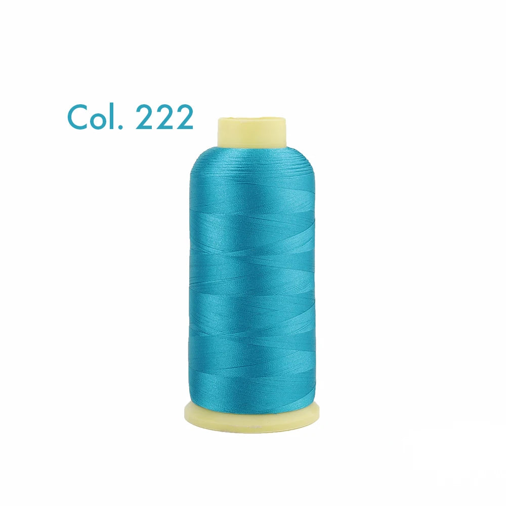 Fil à broder en Polyester 5000m 40WT, pour Machine à broder Brother Singer Janome Babylock, couture à domicile 120D/2 variétés de couleurs