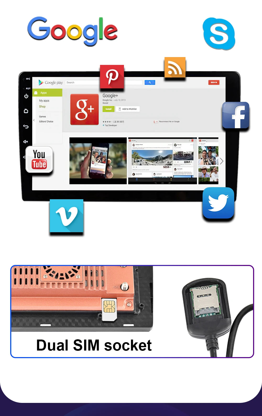 LEHX-Autoradio L6 Pro, Android 14, 2 Din, Stéréo, CarPlay, Limitation de Courant, GPS, pour Voiture KIT 107, Toyota Aygo, Cristaux en C1 (2005-2014)