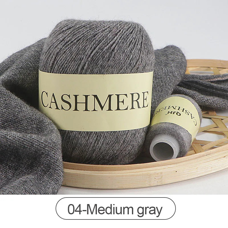 QJH 50 + 20g fil de cachemire tricoté à la main laine peignée de haute qualité pour Cardigan chapeau pull fil de cachemire mongol