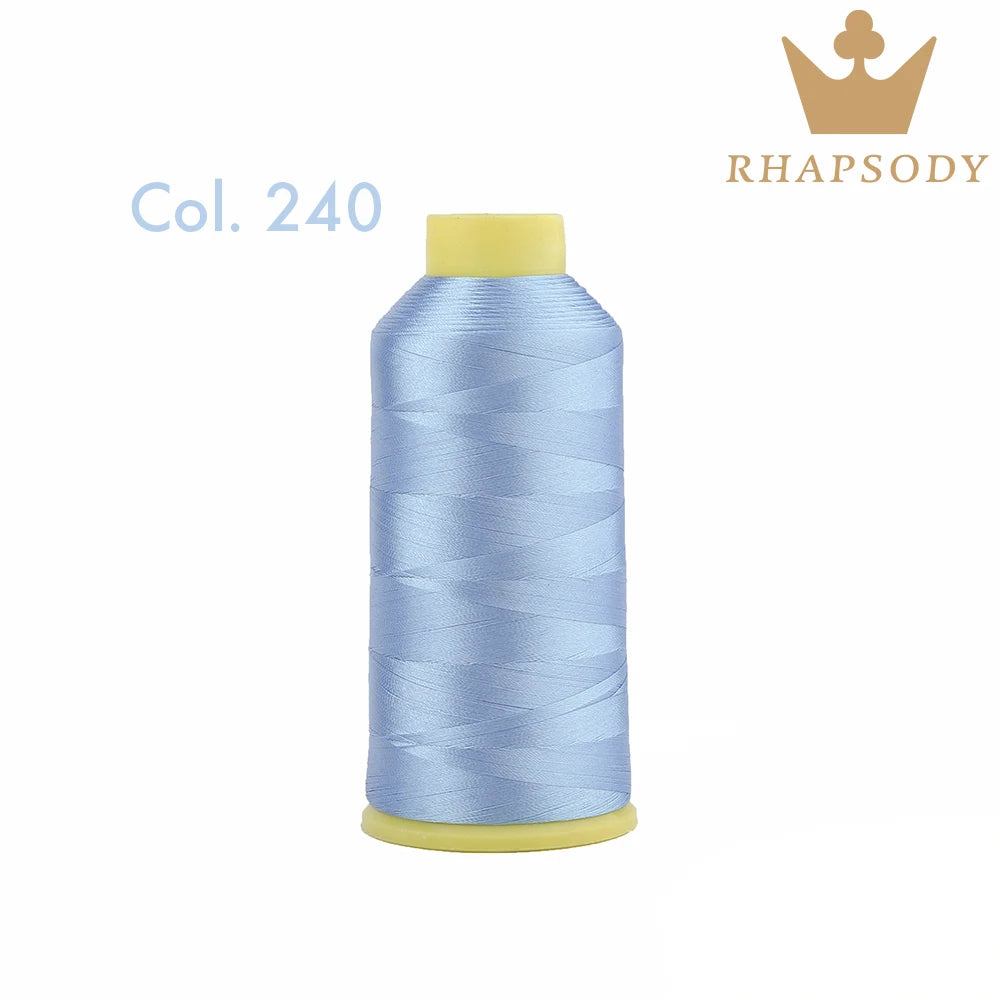 Fil à Broder en Polyester 40WT 120D/2 de 5000m, pour Machine Brother/Singer, Couture Domestique, Couleurs Variées de Bonne Qualité