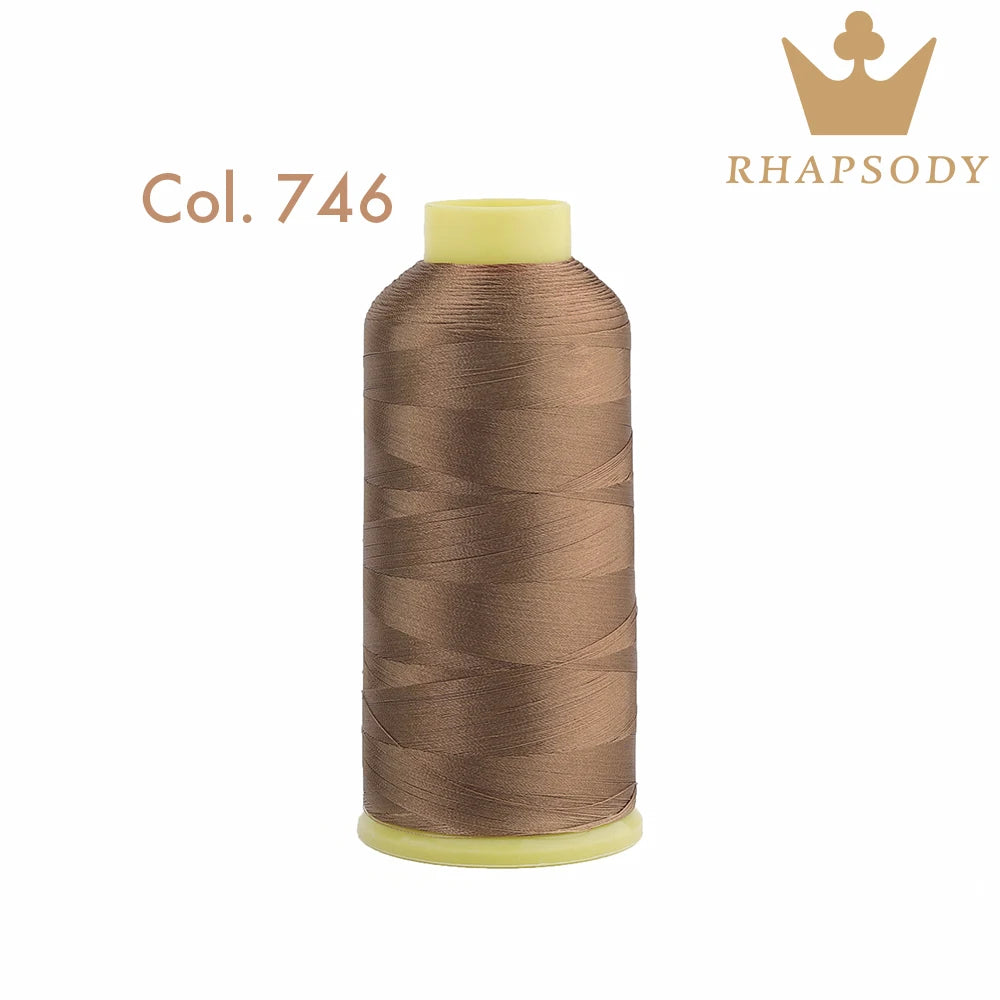Fil à Broder en Polyester 40WT 120D/2 de 5000m, pour Machine Brother/Singer, Couture Domestique, Couleurs Variées de Bonne Qualité