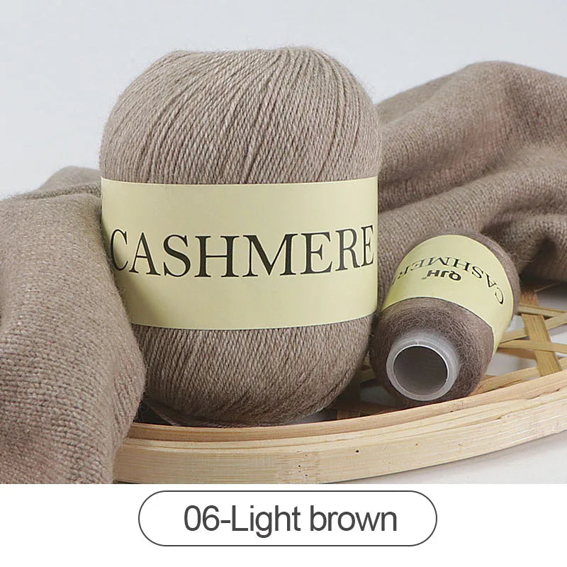QJH 50 + 20g fil de cachemire tricoté à la main laine peignée de haute qualité pour Cardigan chapeau pull fil de cachemire mongol