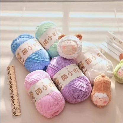 Factory Direct 100% Polyester Chenille Fancy Yarn Hand-Woven Knitting Yarn with Dyed Pattern