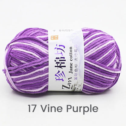 Fil de Laine Doux et Chaud à la Main, Crochet Double Ogo, BLANC ateur de Couleurs, Fil de Barrage, Bricolage Artisanal, Tricot, Pull, Écharpe, Chapeau, 50g/Pièce