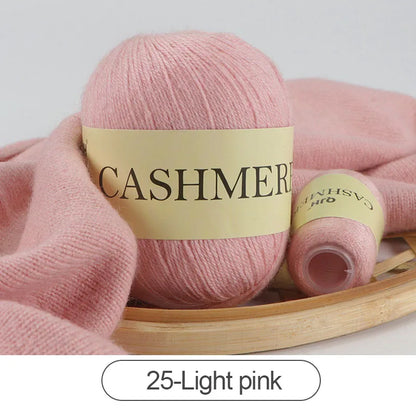 QJH 50 + 20g fil de cachemire tricoté à la main laine peignée de haute qualité pour Cardigan chapeau pull fil de cachemire mongol