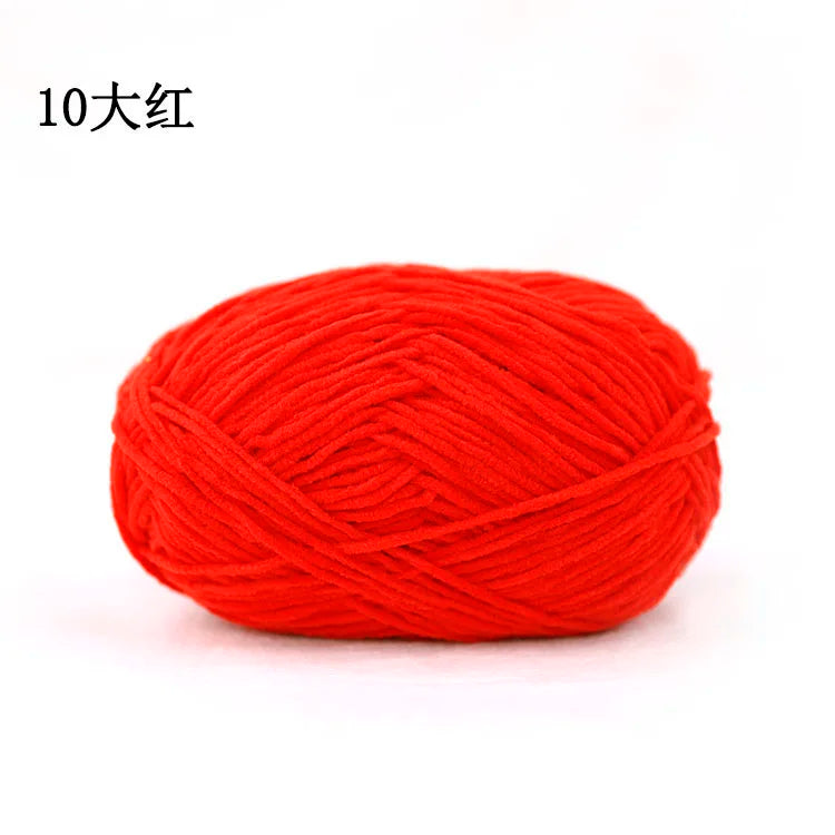 Factory Direct 100% Polyester Chenille Fancy Yarn Hand-Woven Knitting Yarn with Dyed Pattern for Weaving