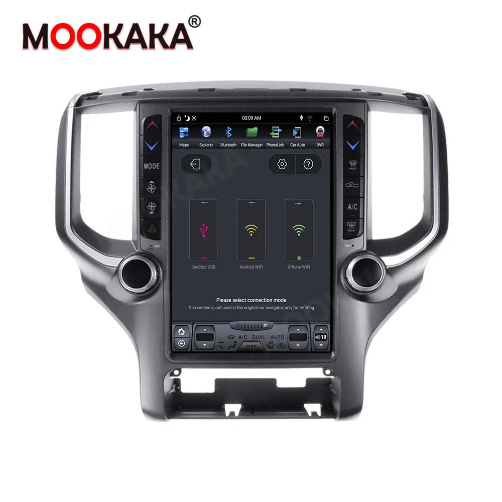 Android 11 8 + 256G Tesla écran pour Dodge RAM 1500 2018-2022 lecteur multimédia de voiture GPS de voiture Navi Auto stéréo magnétophone Carplay