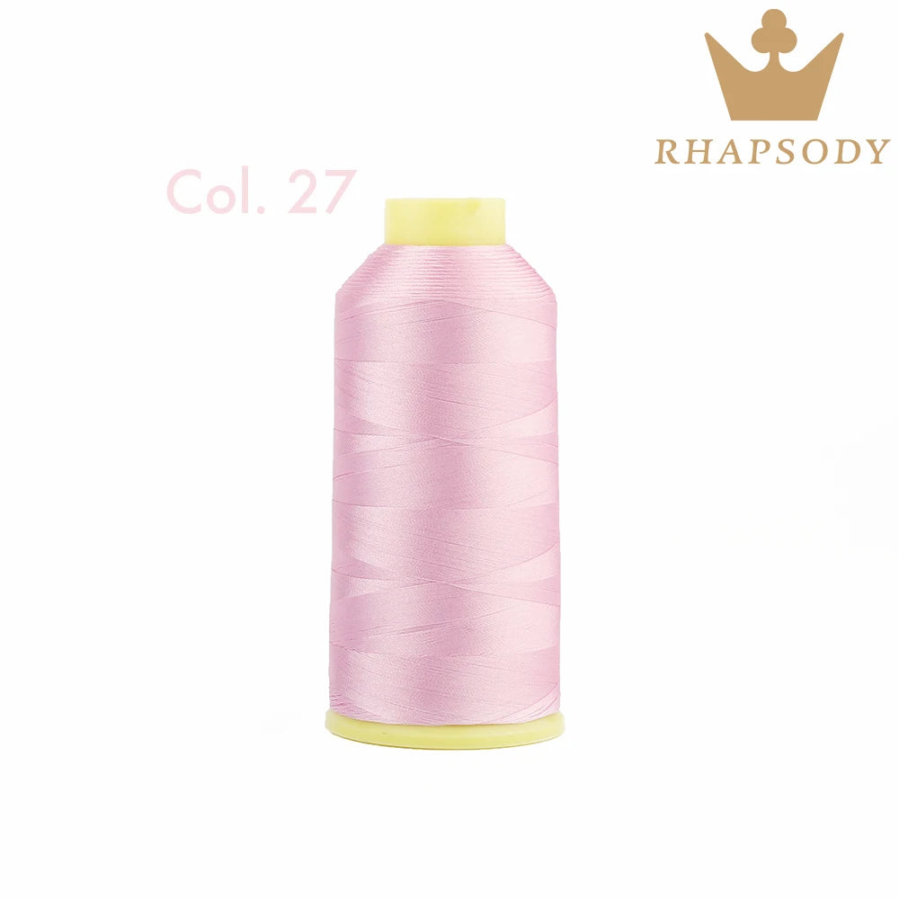 Fil à Broder en Polyester 40WT 120D/2 de 5000m, pour Machine Brother/Singer, Couture Domestique, Couleurs Variées de Bonne Qualité