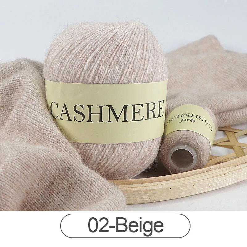 QJH 50 + 20g fil de cachemire tricoté à la main laine peignée de haute qualité pour Cardigan chapeau pull fil de cachemire mongol