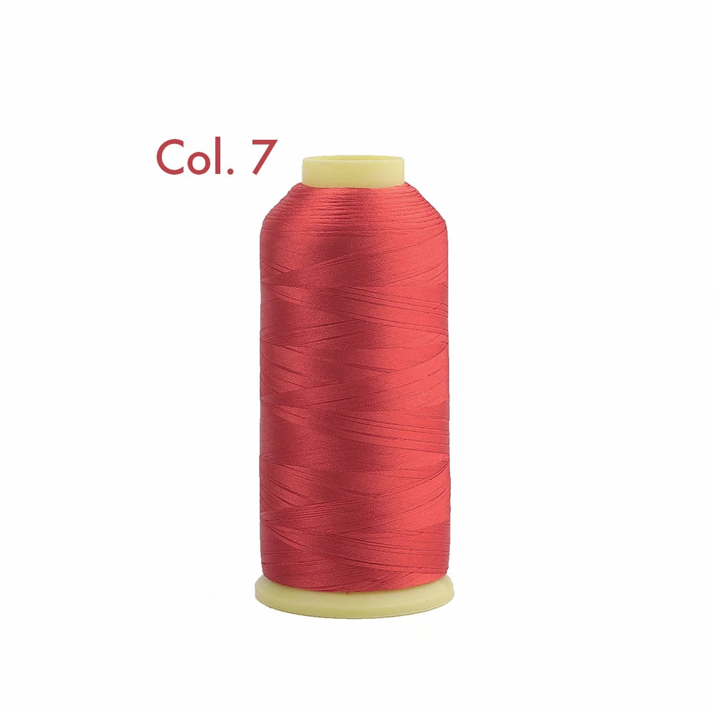 Fil à broder en Polyester 5000m 40WT, pour Machine à broder Brother Singer Janome Babylock, couture à domicile 120D/2 variétés de couleurs