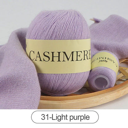 QJH 50 + 20g fil de cachemire tricoté à la main laine peignée de haute qualité pour Cardigan chapeau pull fil de cachemire mongol