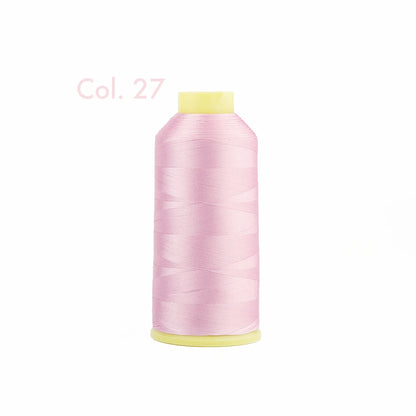 Fil à broder en Polyester 5000m 40WT, pour Machine à broder Brother Singer Janome Babylock, couture à domicile 120D/2 variétés de couleurs