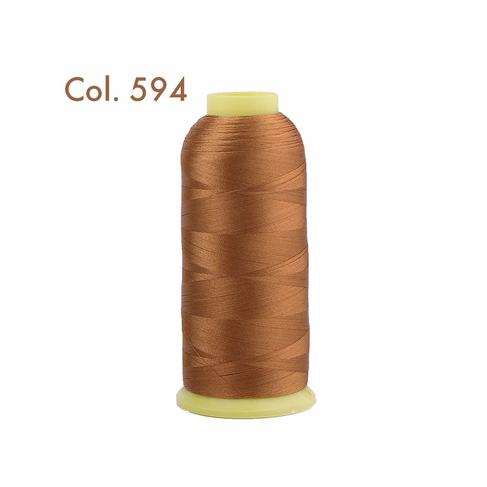 Fil à broder en Polyester 5000m 40WT, pour Machine à broder Brother Singer Janome Babylock, couture à domicile 120D/2 variétés de couleurs