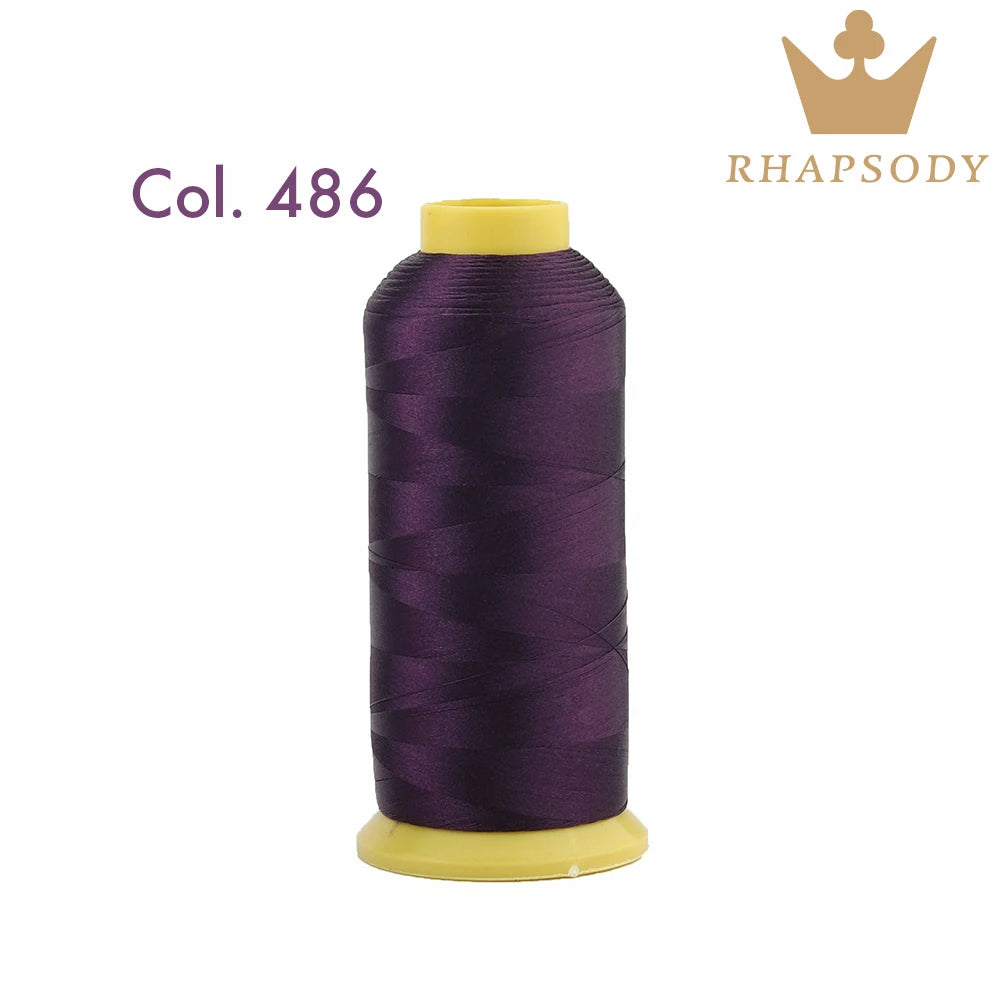 Fil à Broder en Polyester 40WT 120D/2 de 5000m, pour Machine Brother/Singer, Couture Domestique, Couleurs Variées de Bonne Qualité